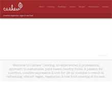 Tablet Screenshot of cashewcatering.co.uk